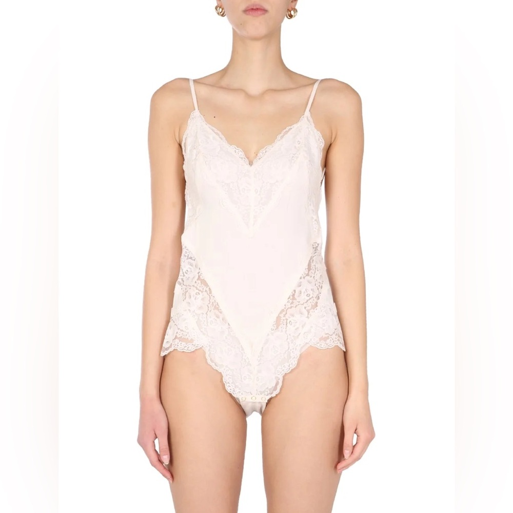 Zimmermann Cream Lace Bodysuit